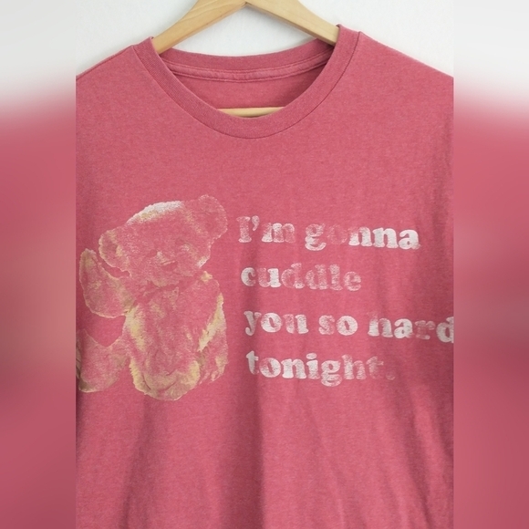 Cuddle Bear Men's Funny Graphic T-Shirt Size XL - Picture 2 of 3